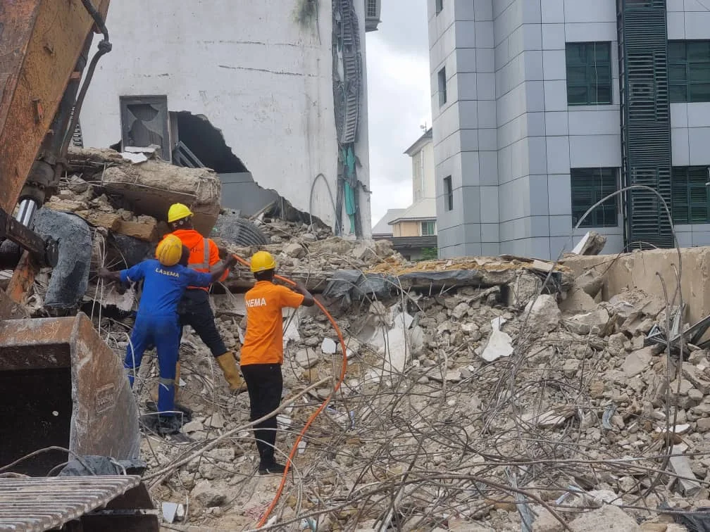 Yaba collapsed building