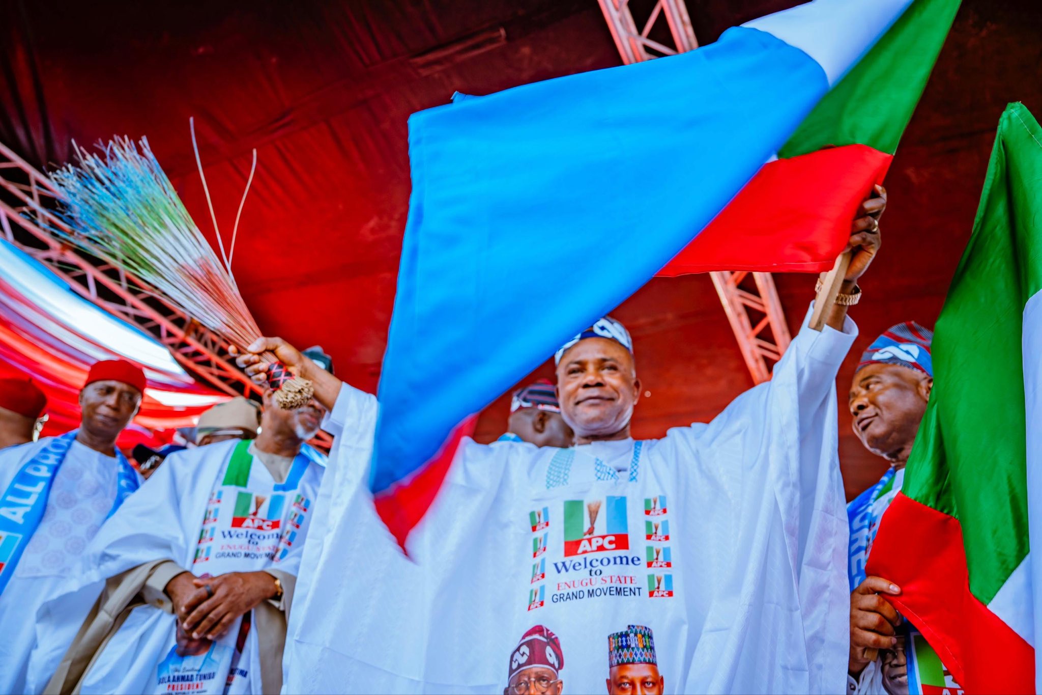 VP Kashim Shettima declares Governor Peter Mbah the leader of APC in Enugu state following his defection to the party