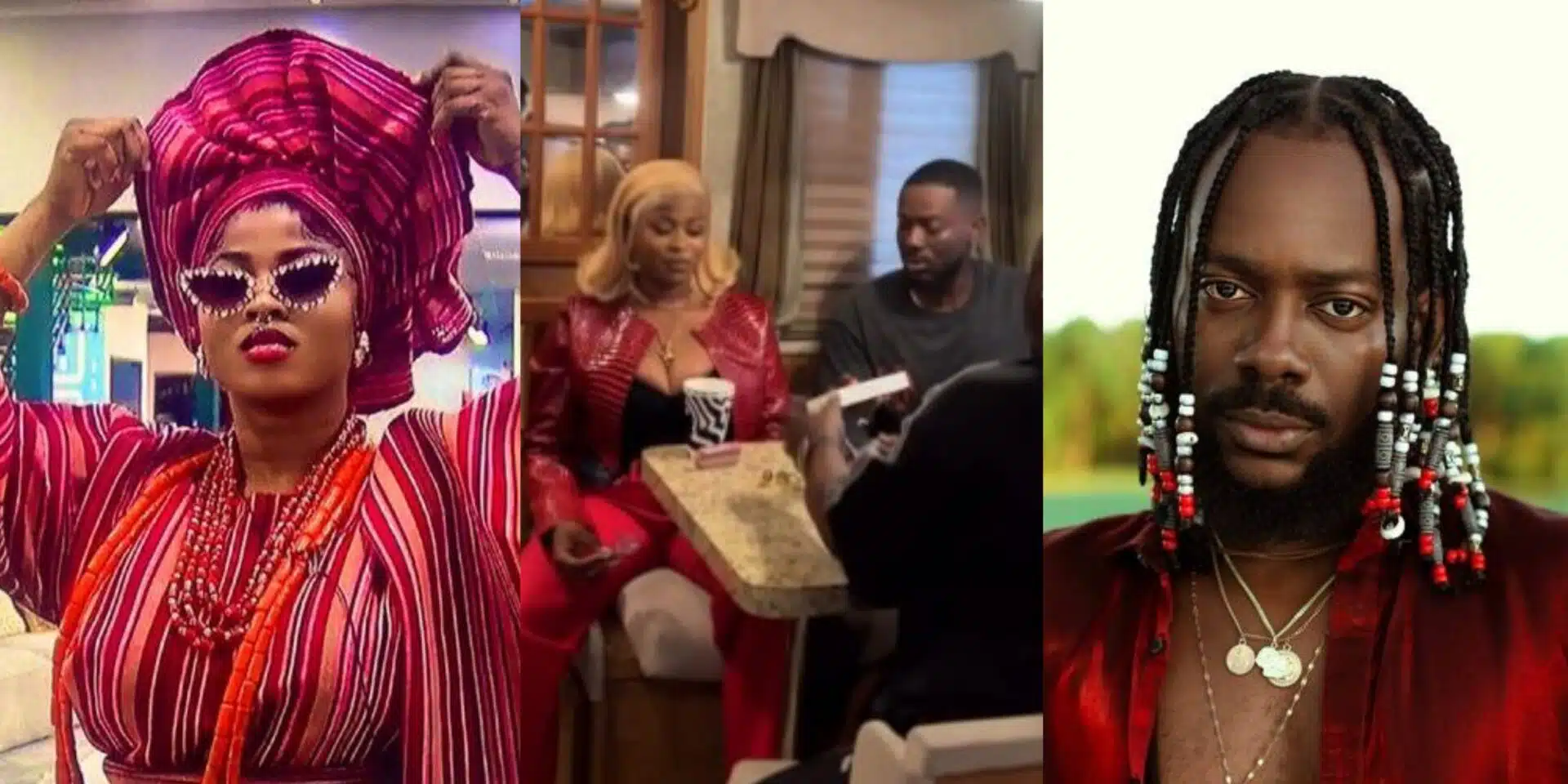 How Adekunle Gold celebrated BBNaija's Imisi