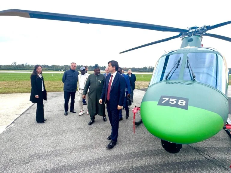 Defence Minister Mohammed Badaru visits Leonardo S.p.A’s manufacturing facility in Italy where key platforms are being assembled for NAF