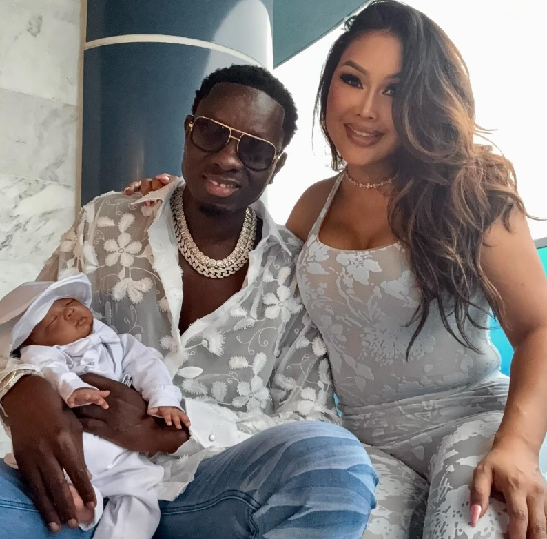 Drama unfolds as Michael Blackson welcomes baby with female friend
