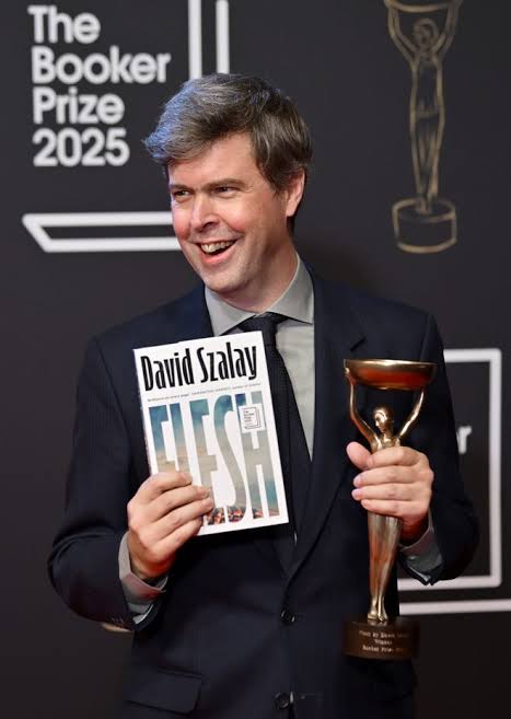Hungarian-British writer David Szalay wins 2025 Booker prize for his novel Flesh, the story of an ordinary man’s life over several decades