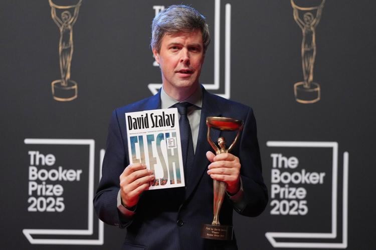 Hungarian-British writer David Szalay wins 2025 Booker prize for his novel Flesh, the story of an ordinary man’s life over several decades