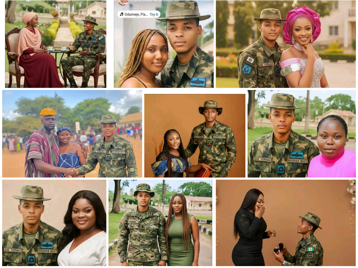 Many Nigerian ladies are currently crushing on Lt. AM Yerima not just for his courage and bravery, but also for his striking handsomeness. 