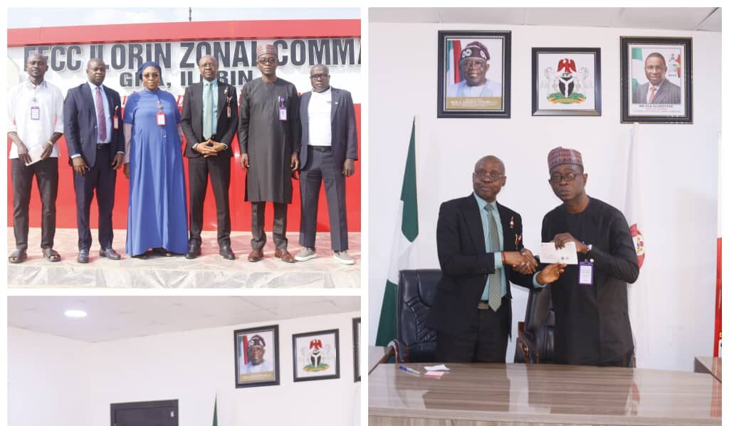 EFCC hands over the sum of ₦104.1 million unremitted tax liabilities recovered from a company in Niger State to the government.