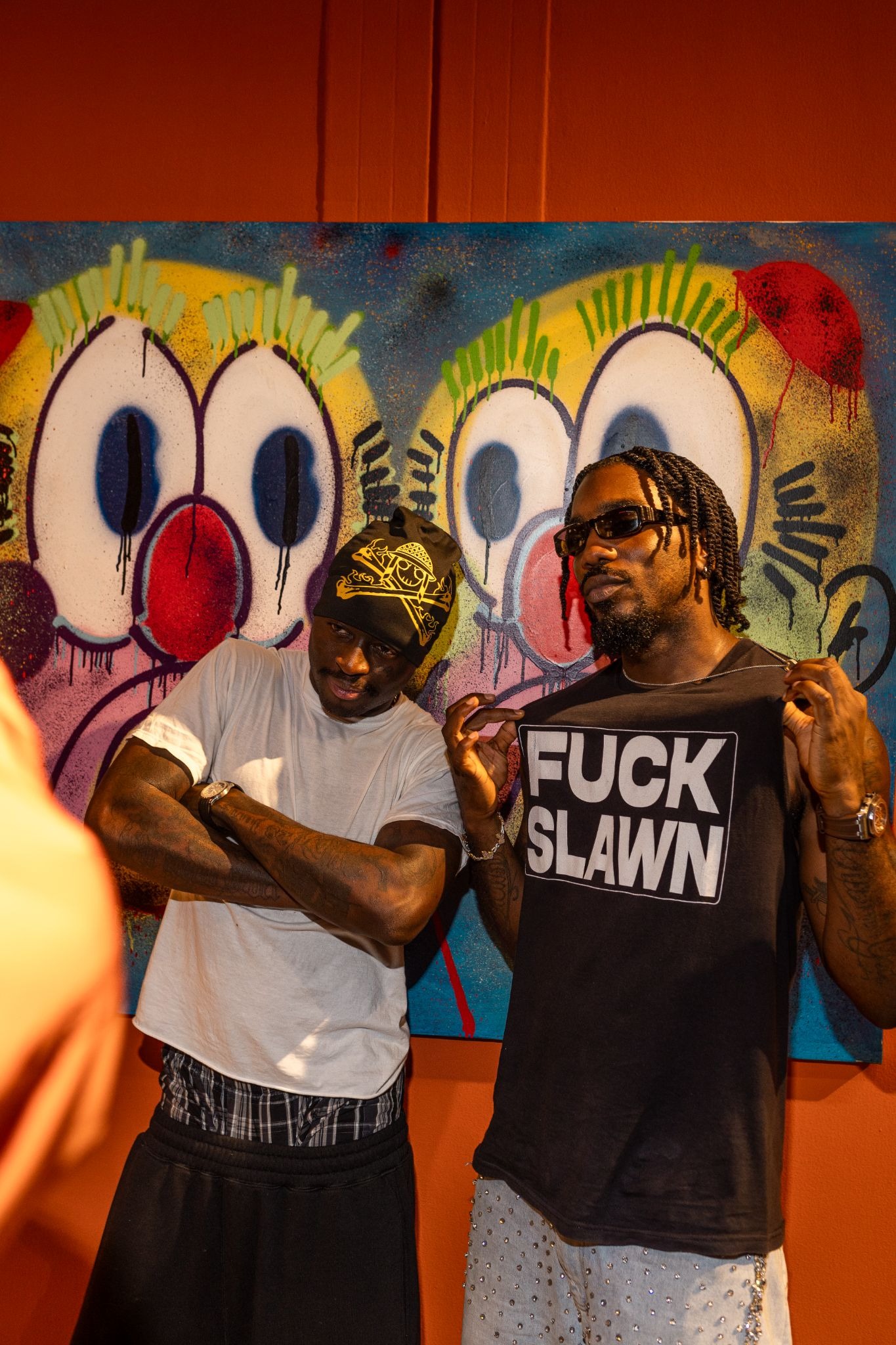 Olaolu Slawn's art pieces on display at Nahous