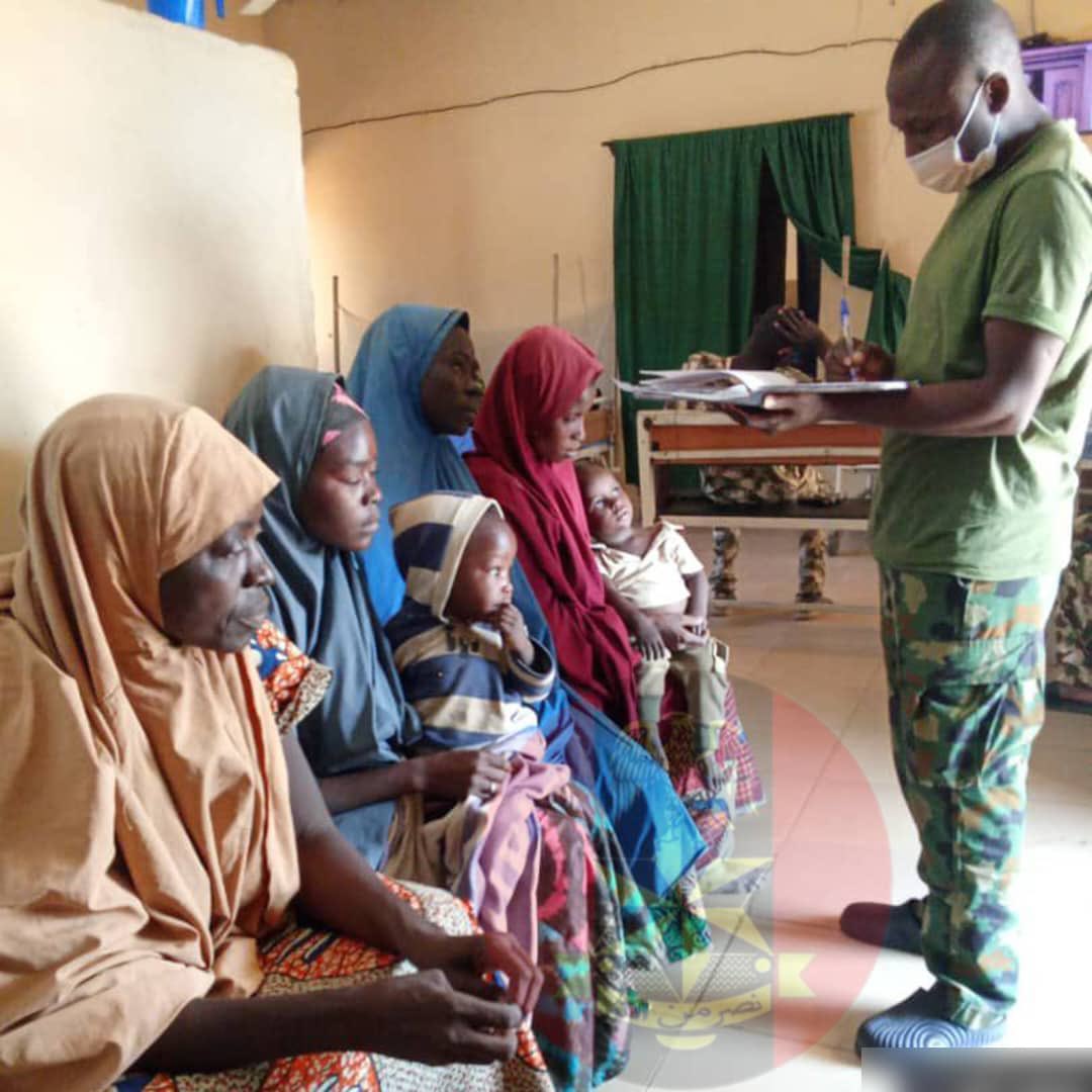 Troops of Operation HADIN KAI assisted by allied security operatives rescue the kidnapped victims from Mandara mountain, Borno State