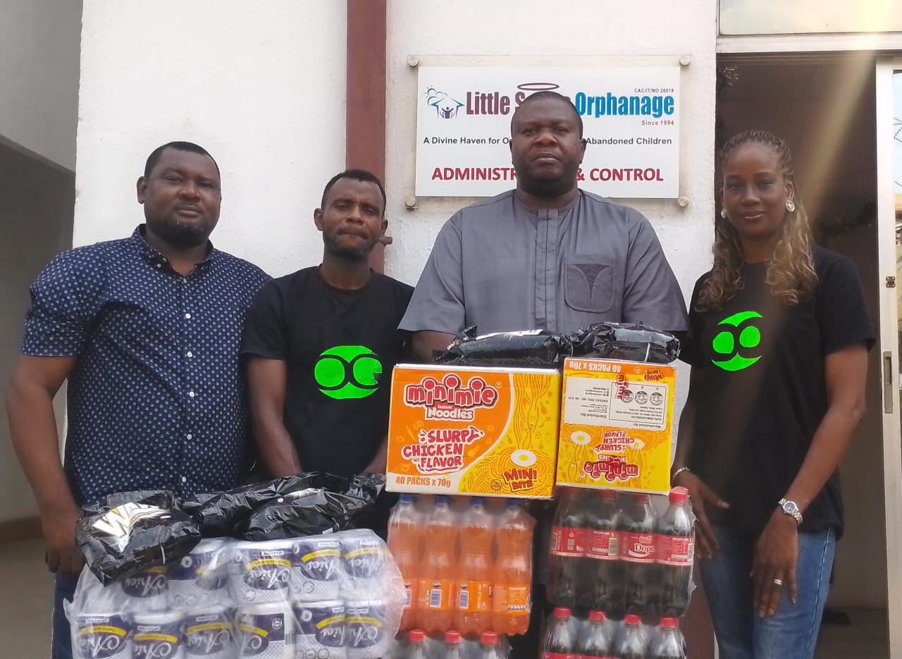 From the left ; Oluwakemi Adu , (financial Controller Galooli), Mr Adewole, (The CEO Galooli) Adelani Matthew (Human Resource) , Michael Enebeli ( Sales Director Galooli Nigeria)