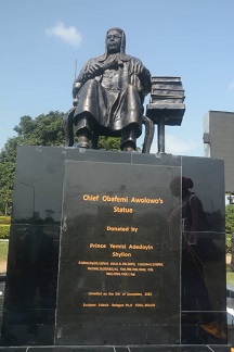The Awolowo statue at OAU