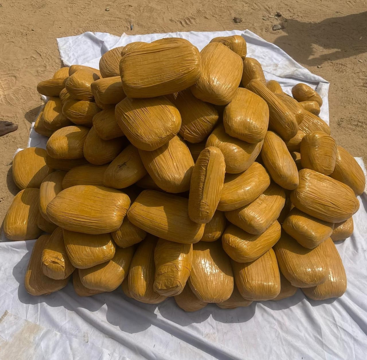 Some of the illicit drugs intercepted by the police in Kano