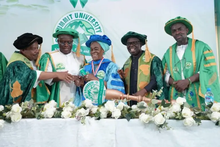 Alhaja Lateefat Gbajabiamila launches N2.5bn development fund for College of Nursing, Summit University ,Offa, Kwara State.