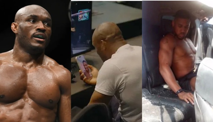 Kamaru Usman and Anthony Joshua