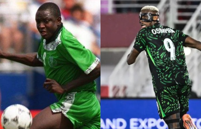 Rashidi Yekini and Victor Osimhen