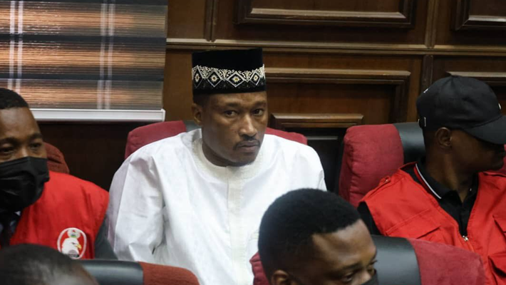 Bauchi Finance Commissioner, Yakubu Adamu in court with EFCC operatives