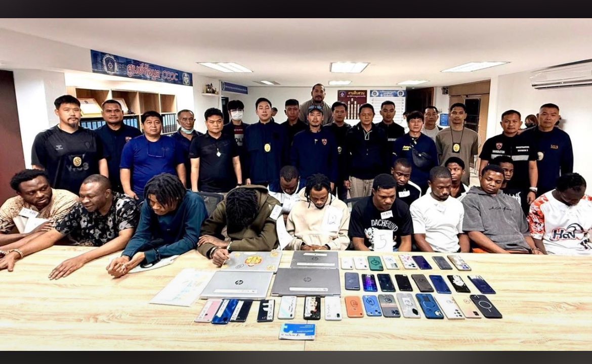 Nigerians arrested in Thailand