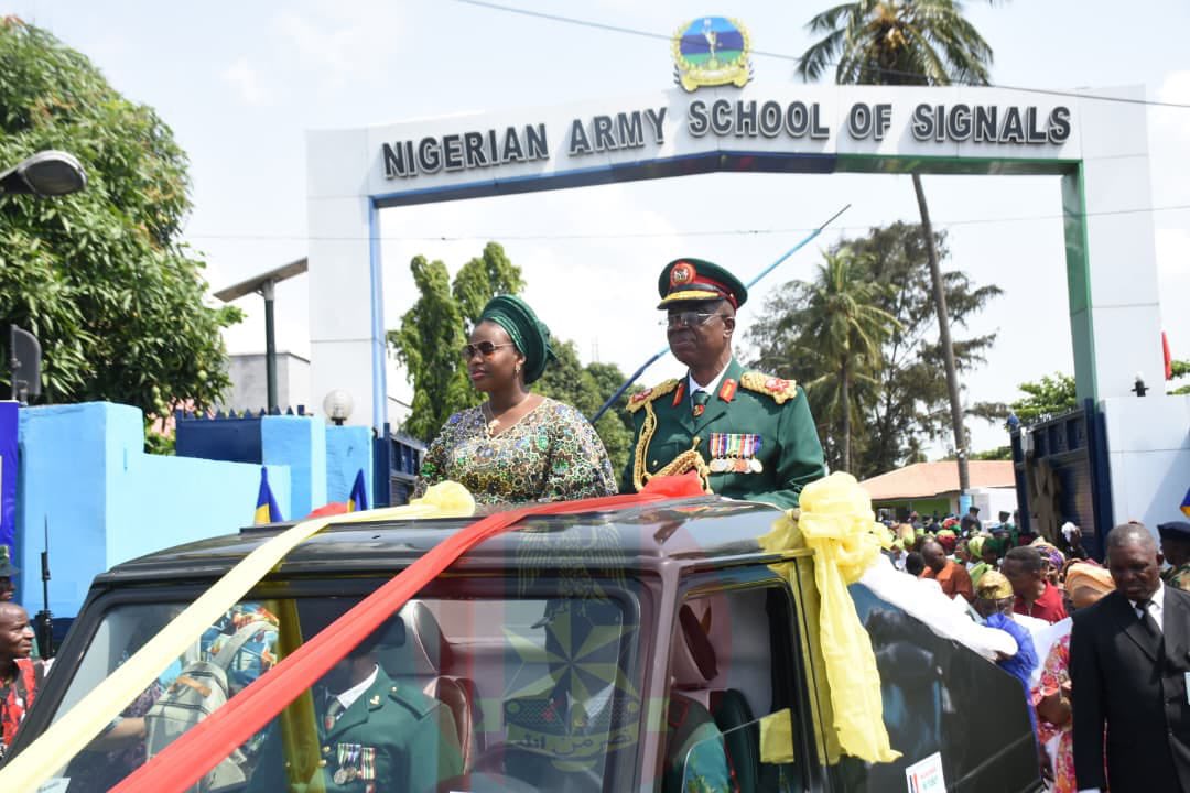 The 10 Generals of Nigerian Army Finance Corps (NAFC) were pulled out of the military at a colourful valedictory parade in Lagos