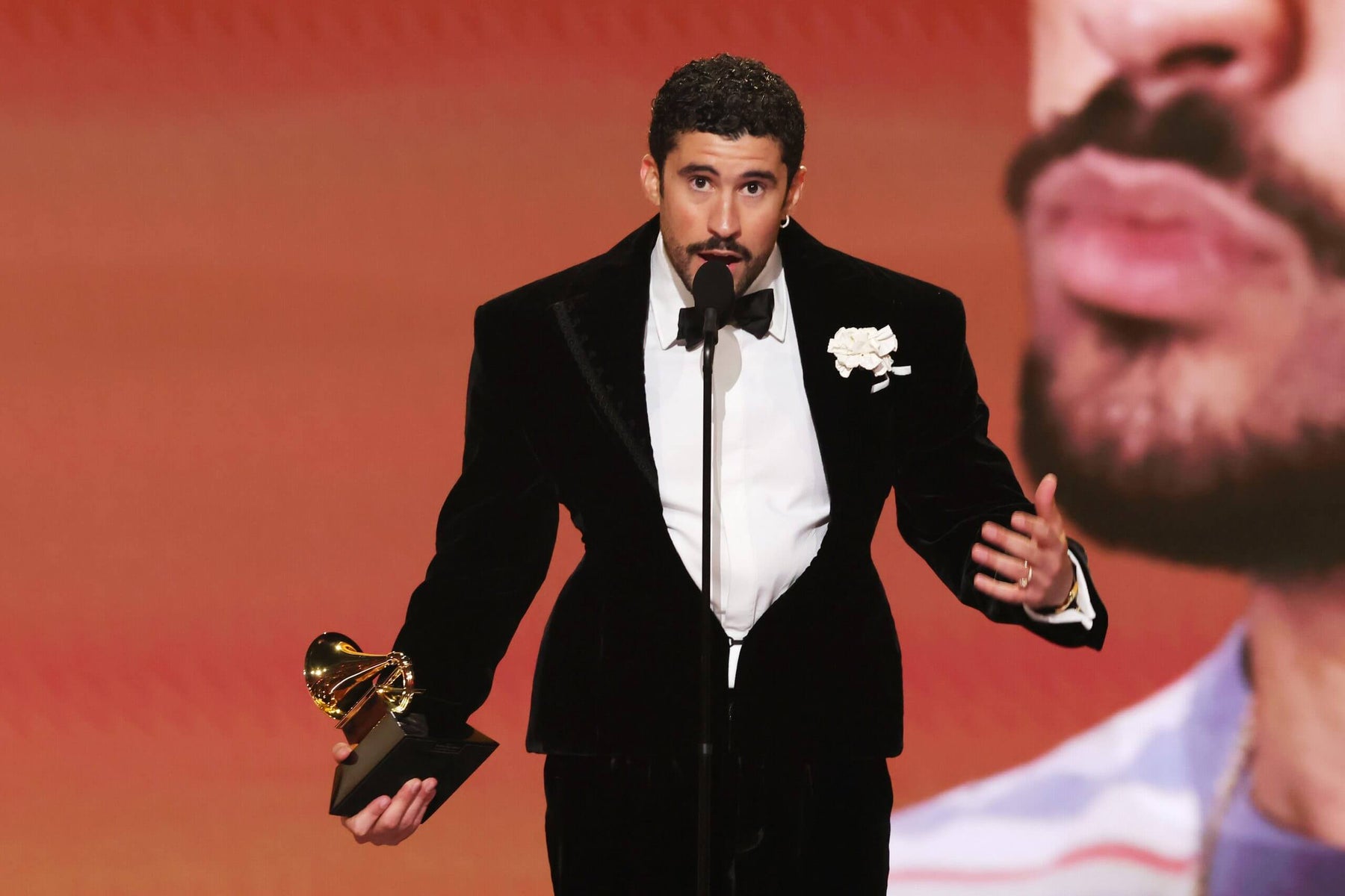 'ICE out,' Bad Bunny protests at Grammys