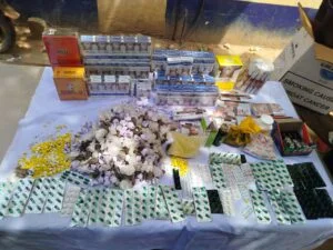 Police dislodge bandits’ camps, recover rifles, drugs  