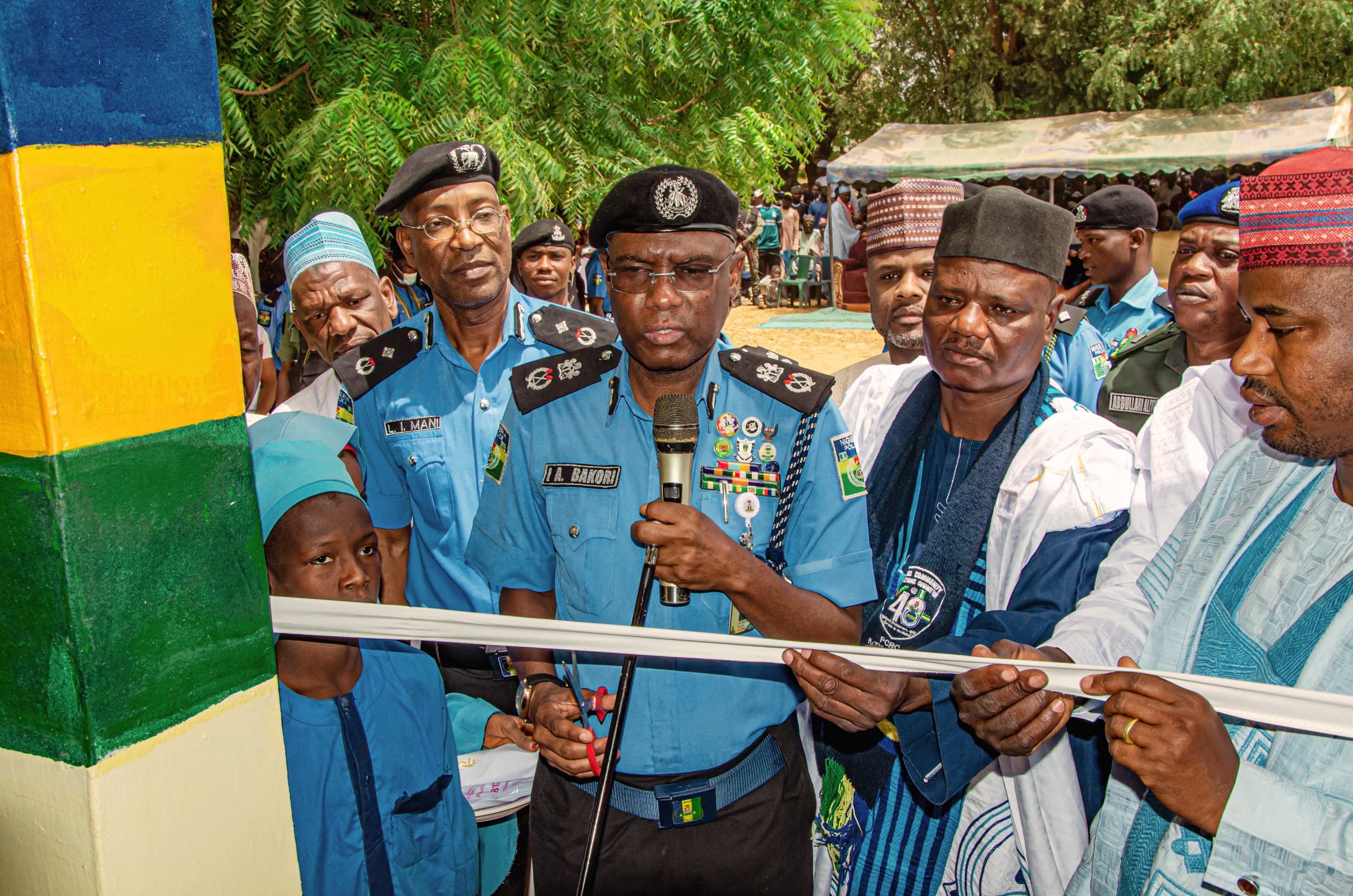 Kano CP Ibrahim Adamu Bakori commissions three offices at Kore Police Division, Dambatta LGA built by members of the community.