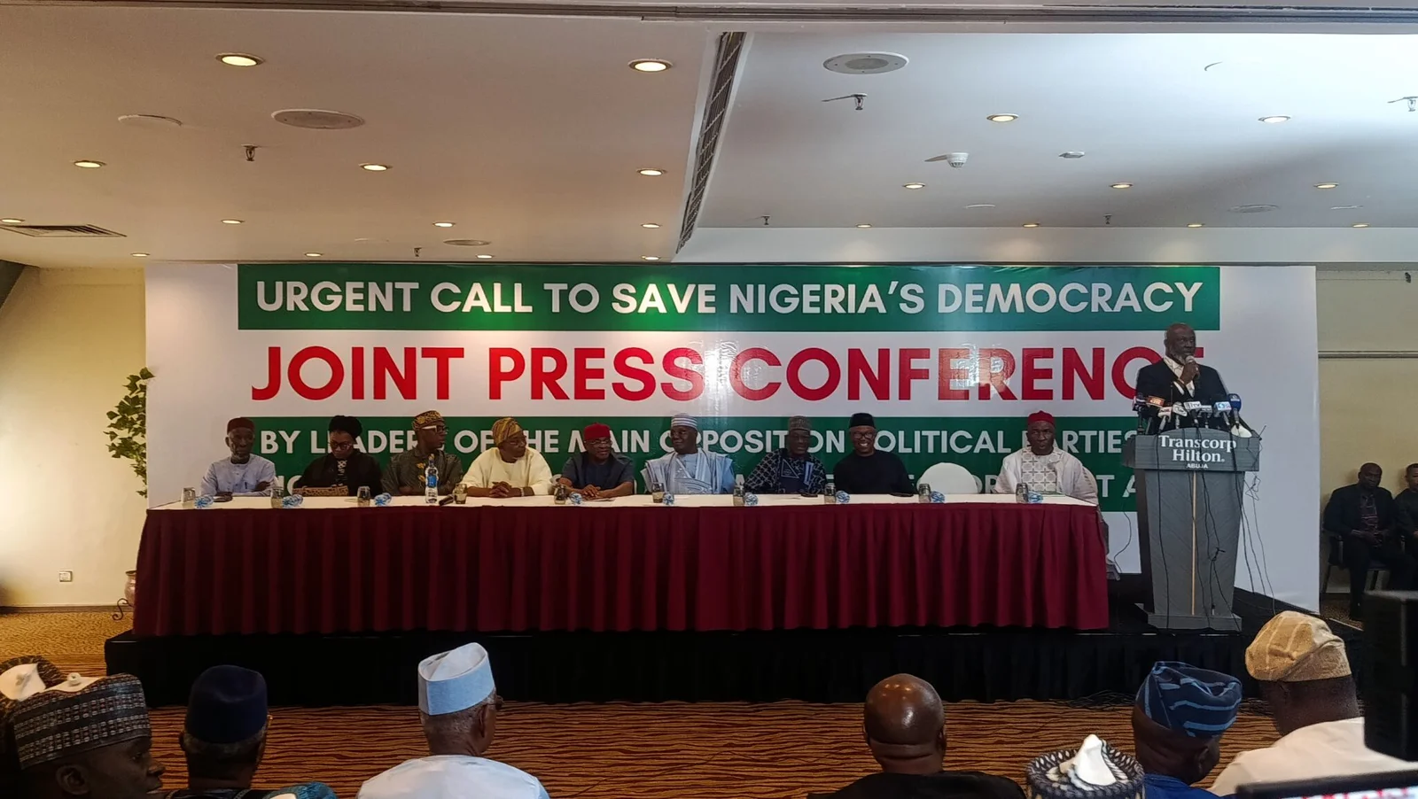 The opposition parties' leaders described the new Electoral Act as “anti-democratic” while demanding a new one from the National Assembly