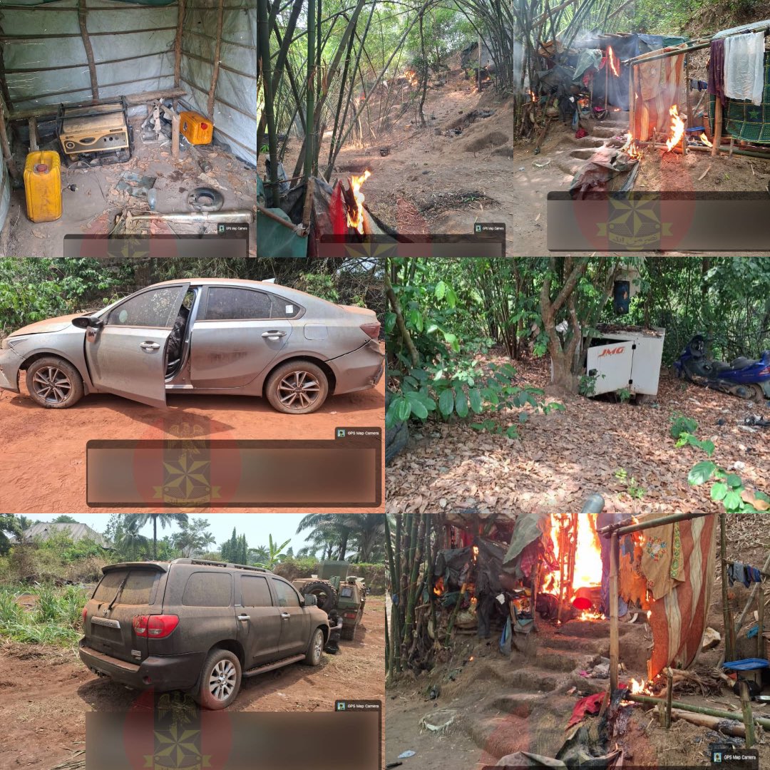 Security operatives dismantle ESN)/IPOB supreme headquarters in Mother Valley in Nkwere area of Anambra in a coordinated ground assault