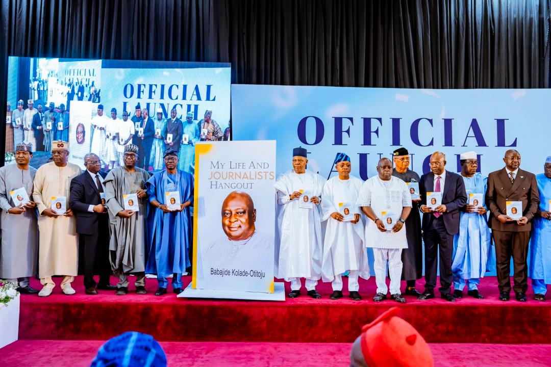 VP Kashim Shettima extols TVC News' Babajide Kolade-Otitoju's contributions to journalism and critical thinking at book launch in Abuja