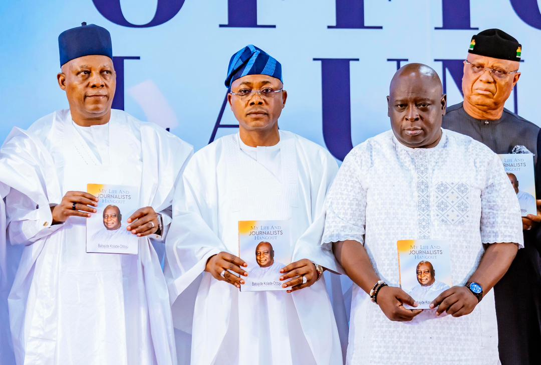 VP Kashim Shettima extols TVC News' Babajide Kolade-Otitoju's contributions to journalism and critical thinking at book launch in Abuja