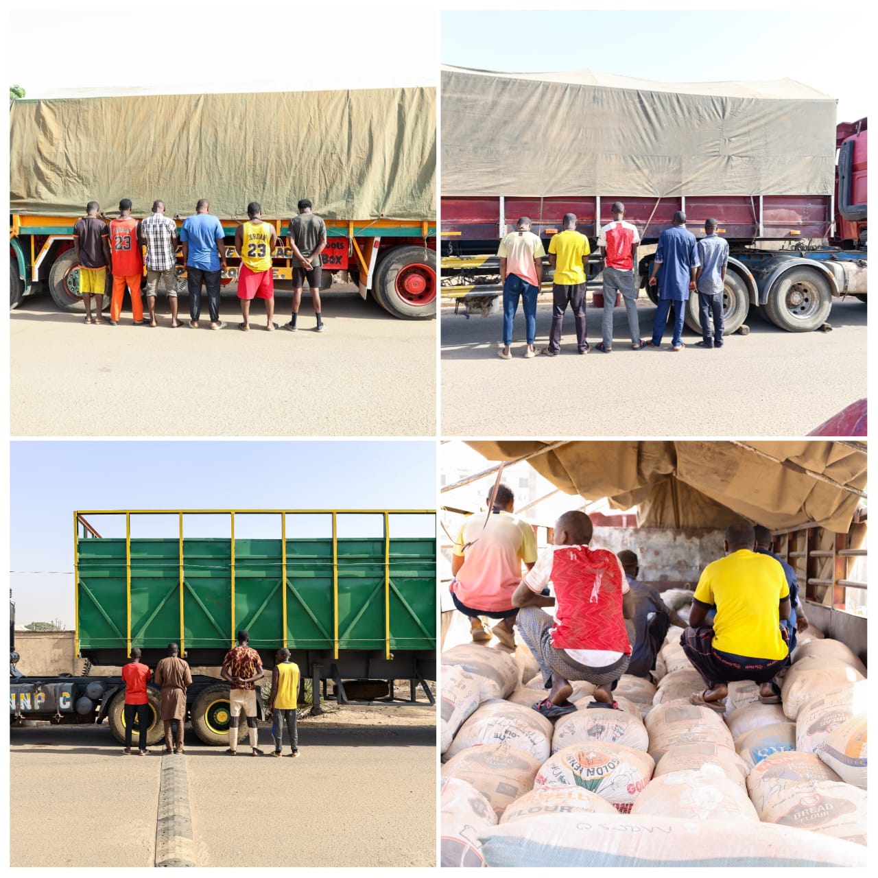 EFCC operatives arrest 15 male suspects for alleged involvement in illegal dealing on radioactive solid minerals in Kaduna.