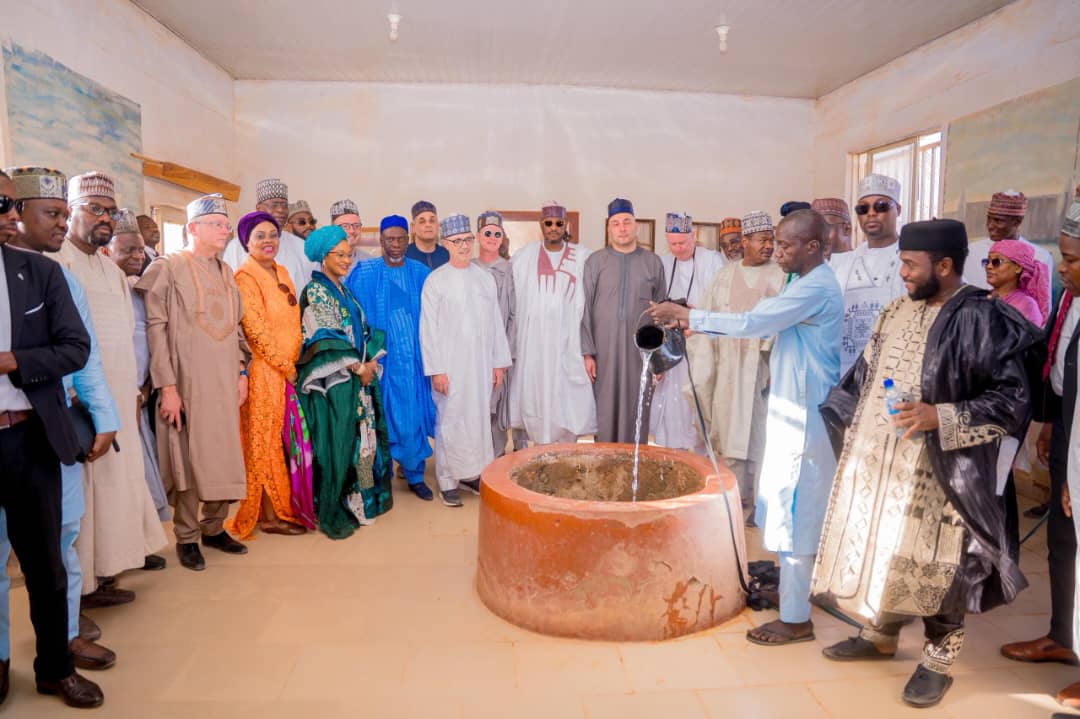Katsina governor Dikko Radda leads 17 EU envoys to the ancient Kusugu well as part of activities marking 2026 Eid-el-Fitr celebrations