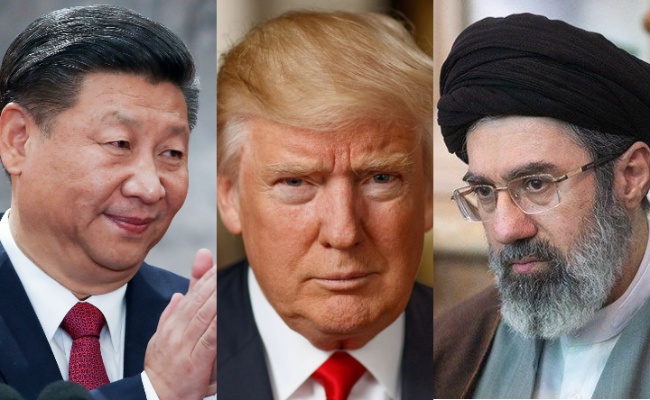 Xi Jinping, Trump and Khamenei