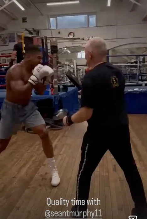 anthony joshua returns to coach
