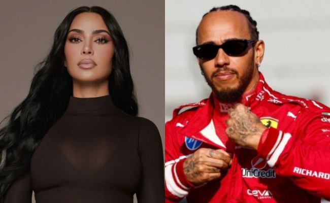 Kim Kardashian and Lewis Hamilton