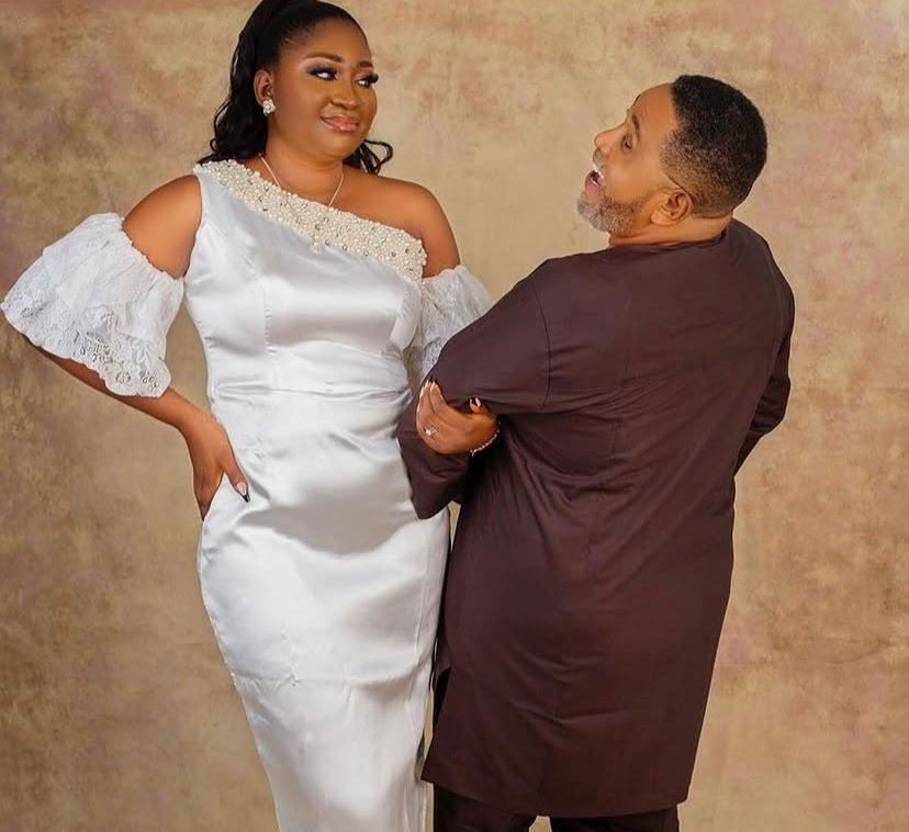 Patrick Doyle and new wife Funmilayo
