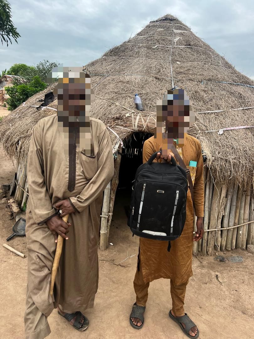 The suspected kidnap kingpin and his gang member arrested by police operatives in Ogun