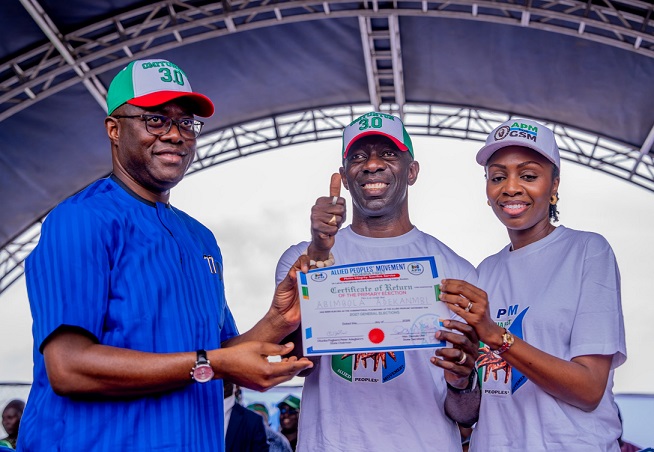 2027 Election: APM affirms Adekanmbi as governorship candidate in Oyo