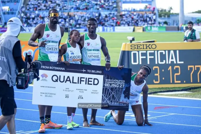 World Relays: Nigeria clinch 2 more Beijing qualification spots