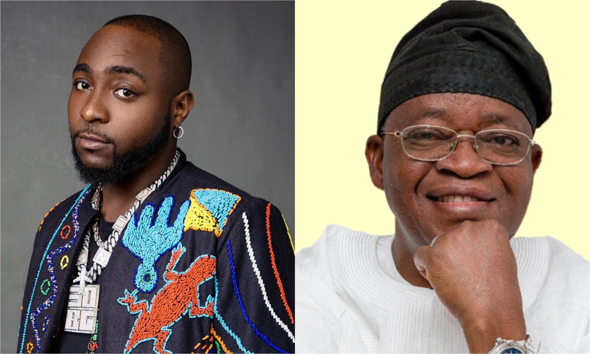 Davido calls out Gboyega Oyetola over Osun gubernatorial election