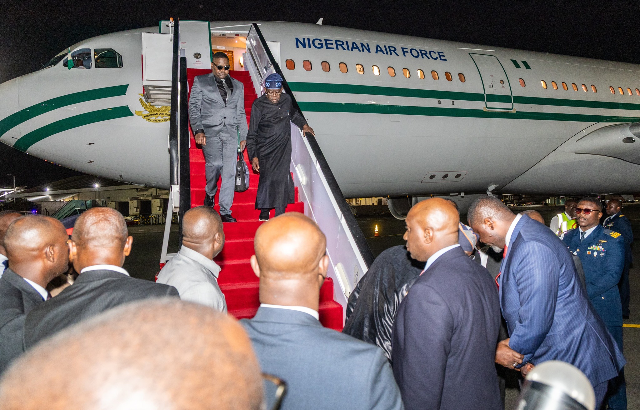 President Tinubu Arrives in Nairobi for Africa-France Summit