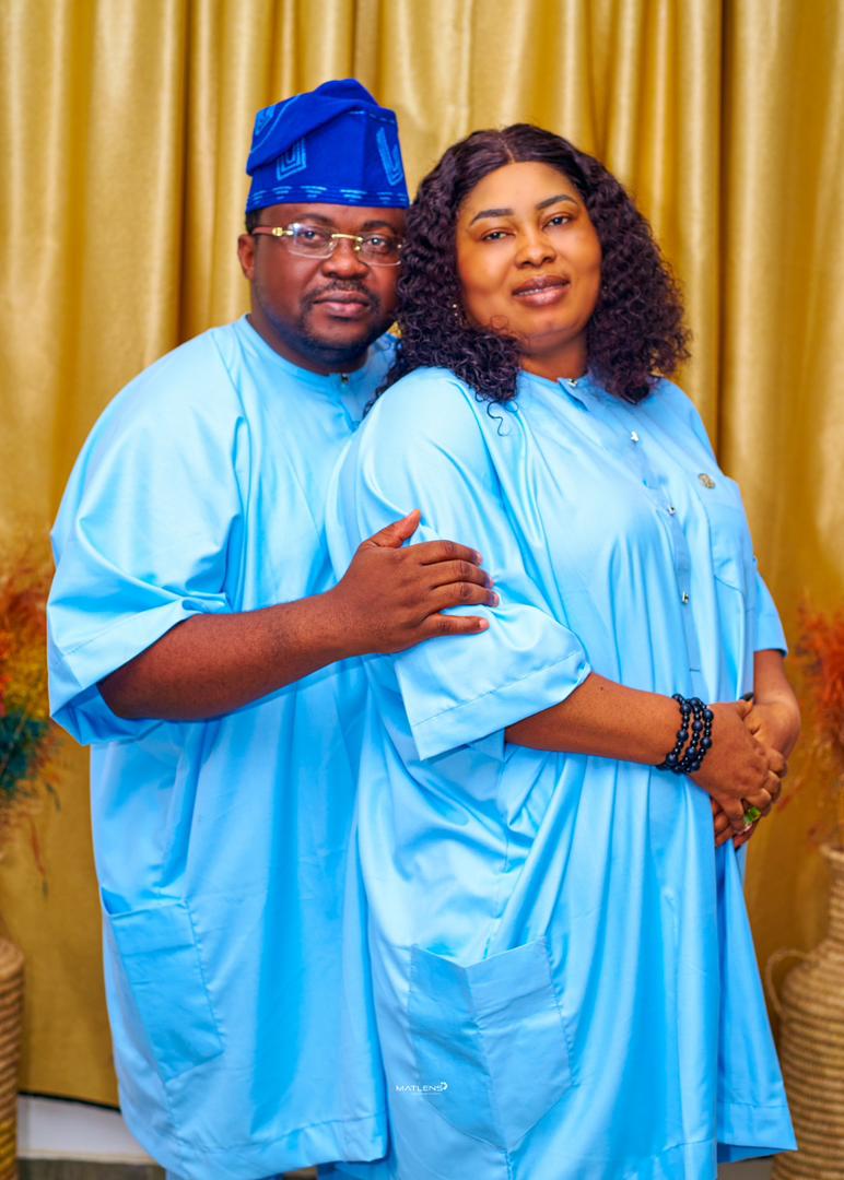 Ajadi and wife Oyindamola