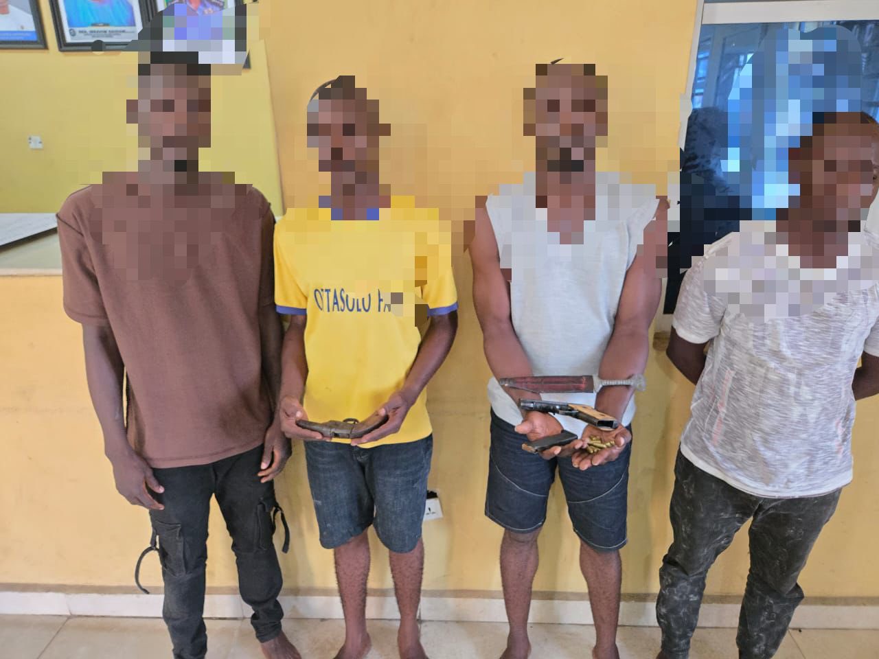 Four suspected cultists arrested, guns recovered in Lagos raid