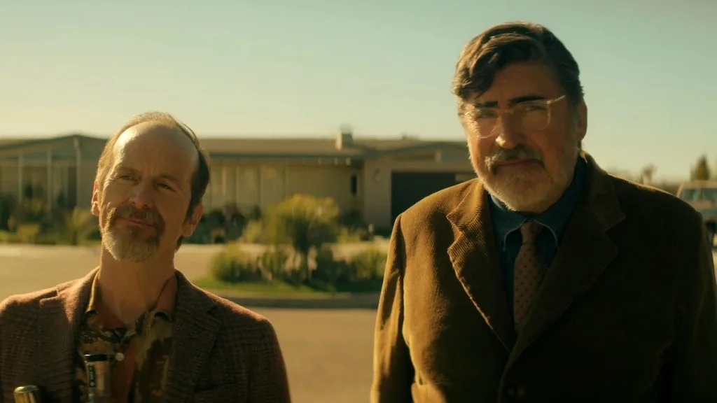 Denis O'Hare and Alfred Molina in "The Boroughs." (Netflix)