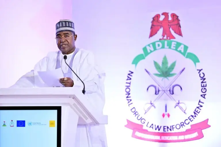 Buba Marwa says NDLEA has intercepted more than 5.3 million kgs of illicit drugs worth about N1.5 trillion in the last 18 months.