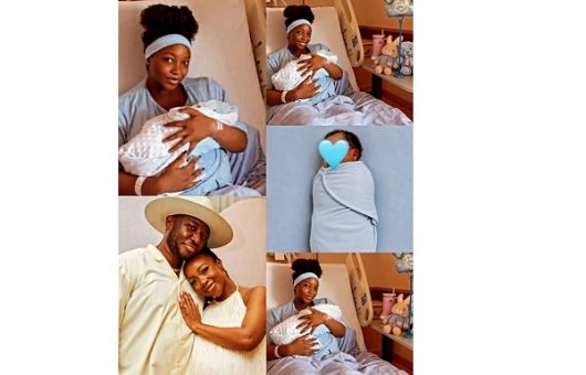 Ini Dima-Okojie announces birth of son