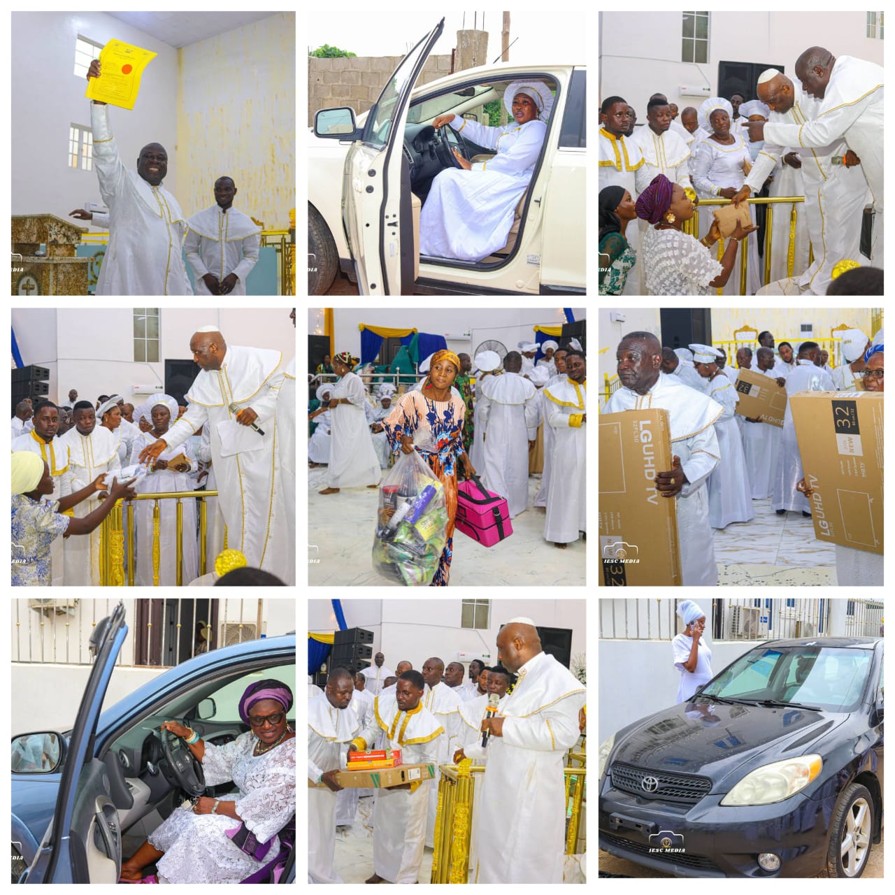 Primate Ayodele gifts house, seven cars to church member