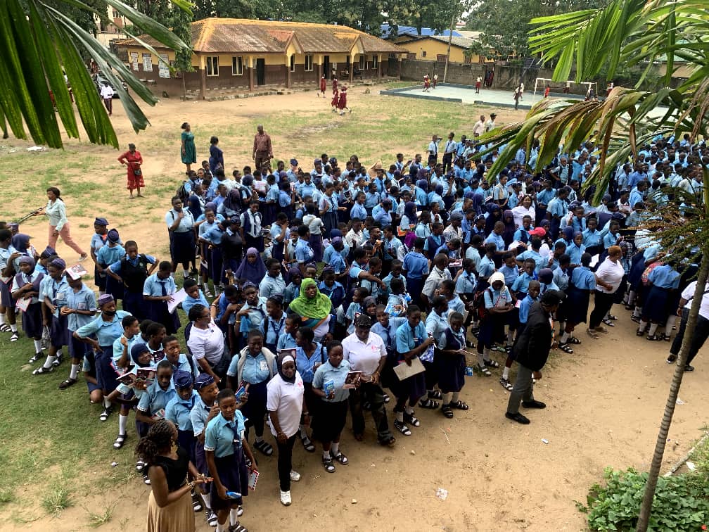 Students of Ikeja Senior High School