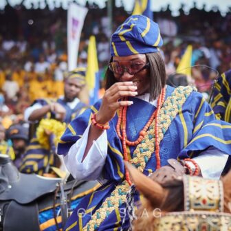 Princess Adeshile at the Ojude Oba Cultural Exhibition Grounds