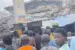 Panic in Lagos as three-storey building caves in (PHOTOS)
