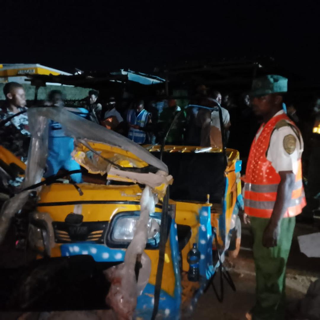 Tricycle rider dies while two passengers sustained injuries in a late-night road traffic crash along Sango-Ijoko road area of Ogun State
