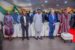 L-R: Commissioner for Health, Dr. Tomi Coker; Country Portfolio Manager, Global Fund, Dr. Jean-Thomas; Secretary to the Ogun State Government, Mr Tokunbo Talabi; Executive Director, Global fund, Mr. Peter Sands and the Ogun State Governor, Prince Dapo Abiodun, during the official commissioning ceremony of Pharma-Grade Warehouse, Oke-Mosan, Abeokuta on Thursday.