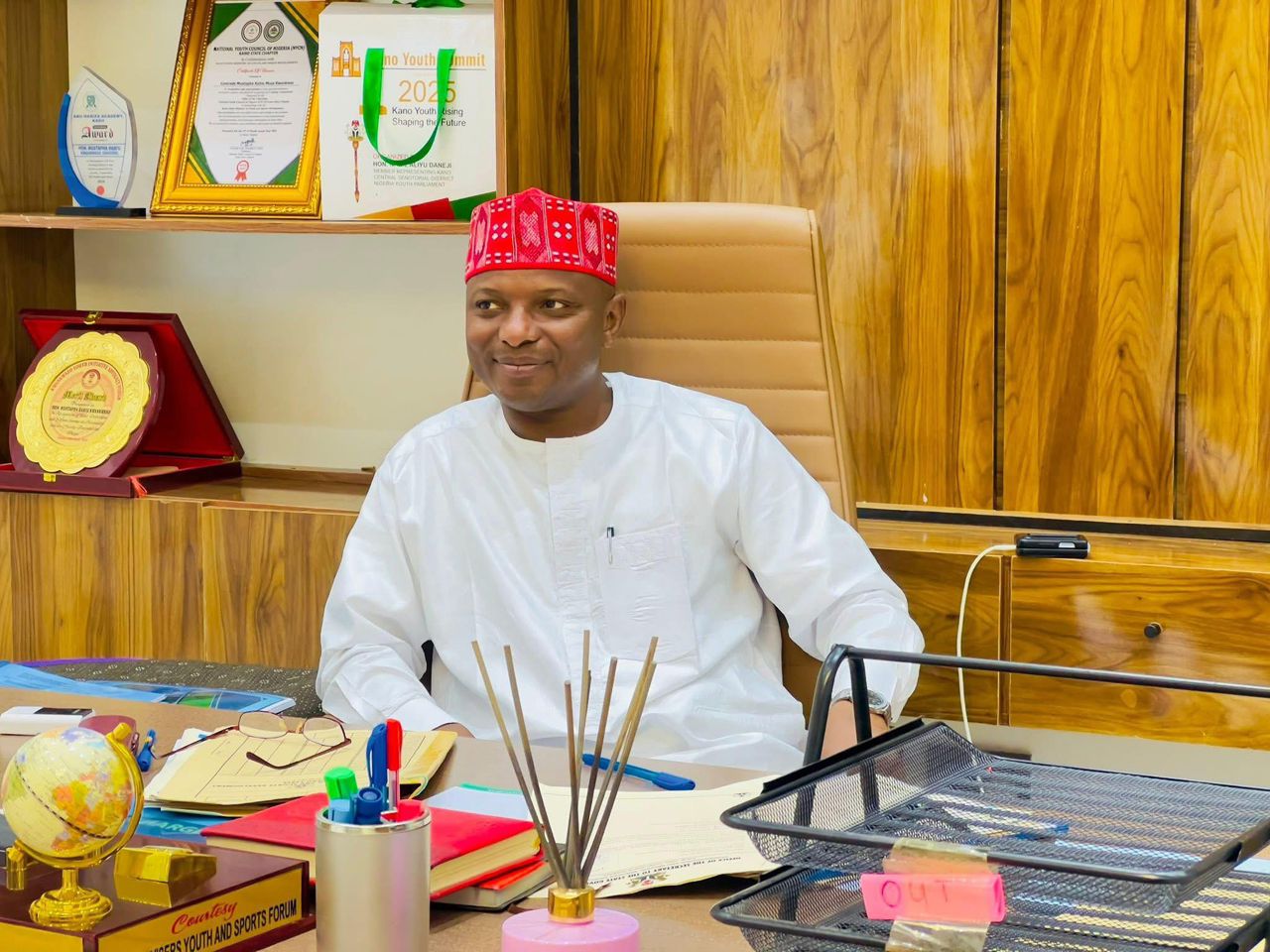 NDC candidate for Kano 2027 governorship election, Aminu Gwarzo, picks Mustapha, son of Senator Rabi'u Musa Kwankwaso as his running mate